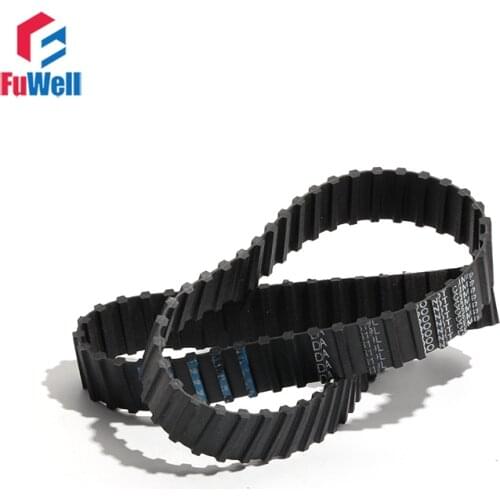 Timing Belt DL Type Double Teeth 442DL/480DL/490DL/540DL Black Rubber Transmission Belt 12.7/20/25/38mm Belt Width Toothed Belt