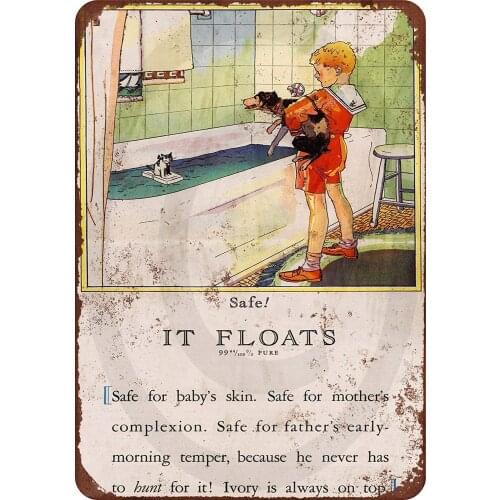 Ivory Soap Look Retro Metal Tin Sign Plaque Poster Wall Decor Art Shabby Chic Gift