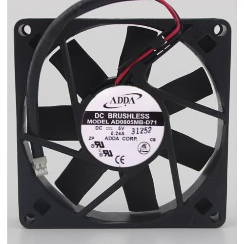 Brand New Original AD0805MB-D71 8015 5V 0.24A CPU Fan Power Supply Fan