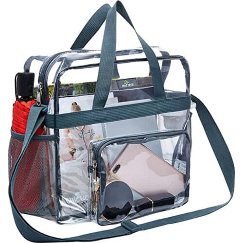 Portable Transparent Shoulder Crossbody Bag Tote Satchel Handbag For Women