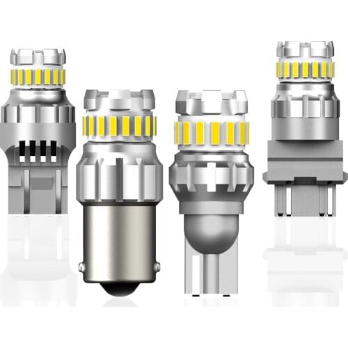 2Pcs 1200Lm T15 W16W LED Canbus Bulbs for BMW Mercedes Benz W203 W211 W204 1156 1157 7443 3157 Reversing lights White 12V