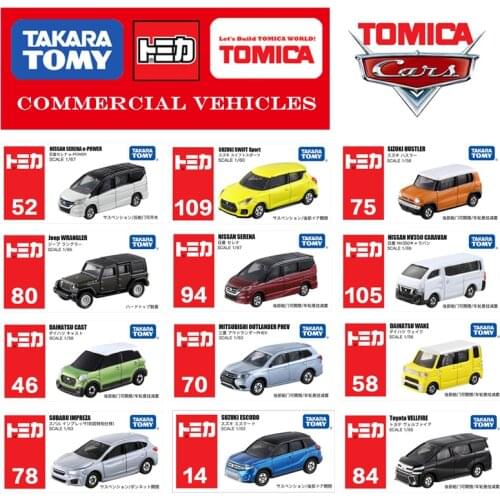 Tomica Commercial Vehicles MPV And Van Series TOYOTA HONDA SUZUKI Mazda MASERATI HUMMER Auto Metal Diecast Model Simulation Cars