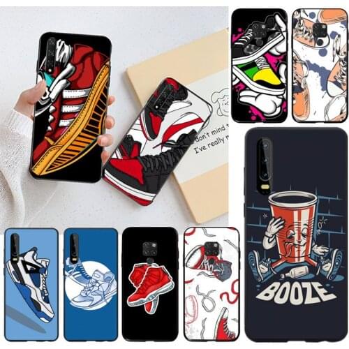 YJZFDYRM Sports brand off shoes Bling Cute Phone Case for Huawei P40 P30 P20 lite Pro Mate 30 20 Pro P Smart 2019 prime