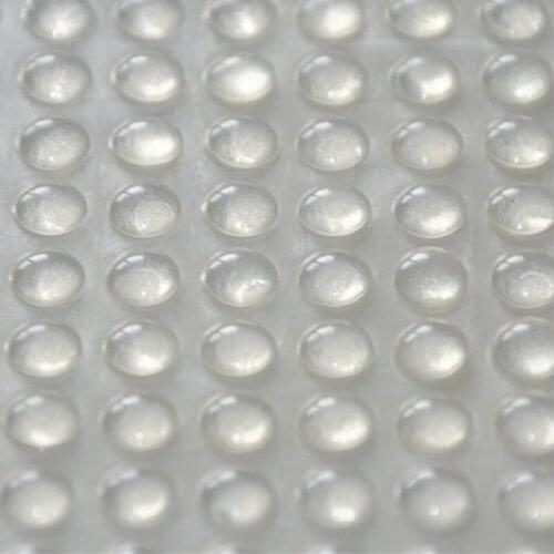 1000 PCS 8mm x 1.5mm clear anti slip silicone rubber plastic bumper damper shock absorber 3M self-adhesive silicone feet pads