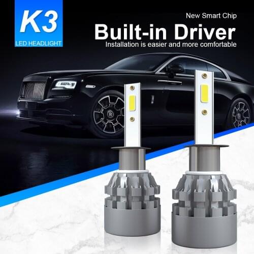 2pcs Super bright Car led Headlight H1 H4 H7 9005 HB3 H10 9006 HB4 H8 H9 H11 40W 6000LM/Set 9V-36V Automobiles Front Bulb 6000