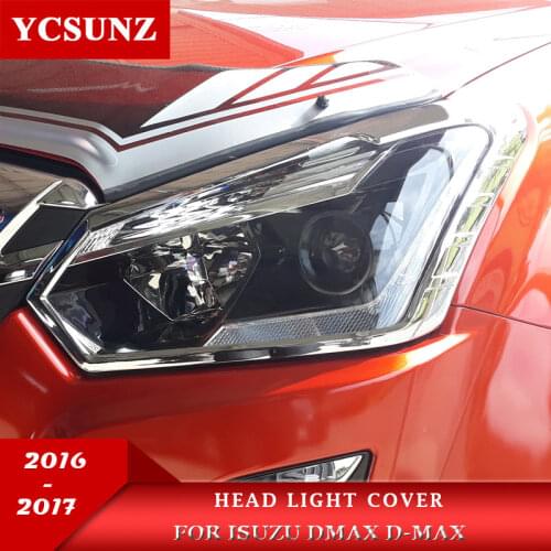 2016-2017 ABS headlight For Isuzu d-max dmax 2016 2017 Front Lights Cover lamp hood parts For Isuzu Chevrolet d-max accessories