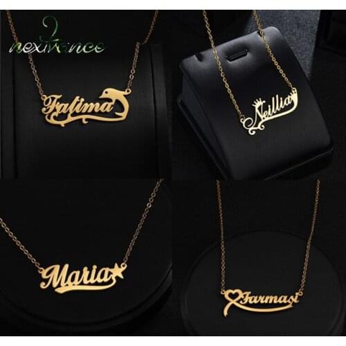 2021 Nextvance Fashion Necklace Personalized Customize Name Pendant Stainless Steel Various Styles of Jewelry Gift Accessories