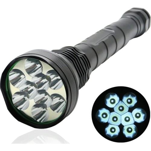 5pcs/lot 5 Mode T6 LED Flashlight 11000ML Ultra Bright Outdoor Camping Hiking Torch Light Power by 18650 Battery