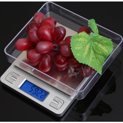 500g 0.01g Weight Scales Portable Electronic Digital Kitchen Scales Jewelry Scale Stainless Steel LCD Display