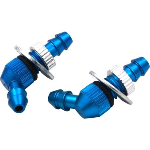 2PCS Aluminum Bulkhead Nipple(Dia2.5,D5,L21mm)Suit w/FUEL BOTTLE 120 Degree Nozzle Oil Tank Accessories for RC Car/Boat Model