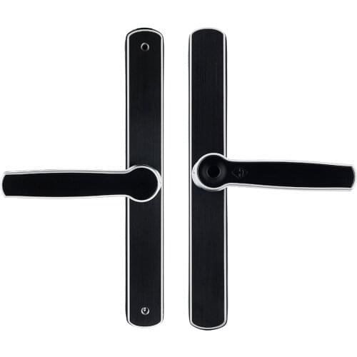 Fingerprint Aluminum Sliding Glass Door Lock Handle Intelligent Digital Electric Lock Super Slim YOHEEN YS1680