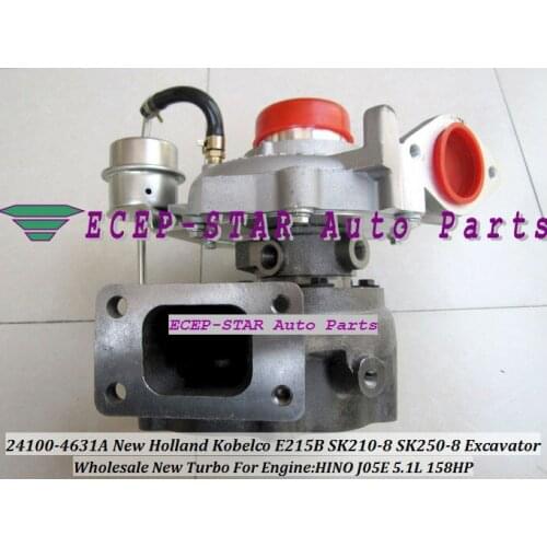 Free Ship SK250 24100-4631A Turbo Turbocharger For New Holland For Kobelco E215B SK210-8 SK250-8 excavator HINO J05E 5.1L 158HP