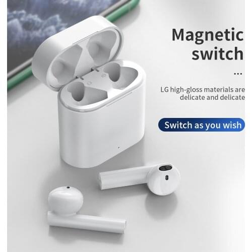 TWS In-ear Wireless Earphones Bluetooth 5.0 with mic HD sound Fashion Intelligent Portable Waterpfoof with charging box