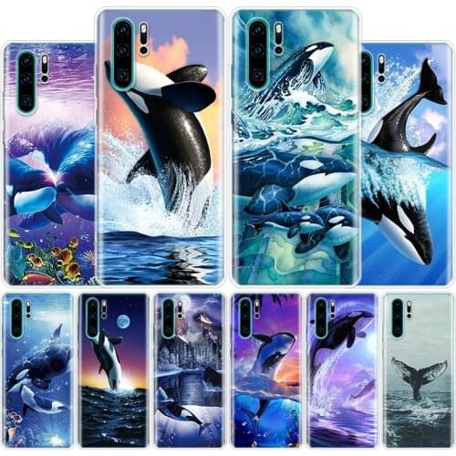 Sea Orcinus Orca Cover Phone Case For Huawei Honor 10 9 20 Lite 9X 8X 8S 8A 7X 7A Pro Y5 Y6 Y7 Y9 2019 10i20i V20 V30