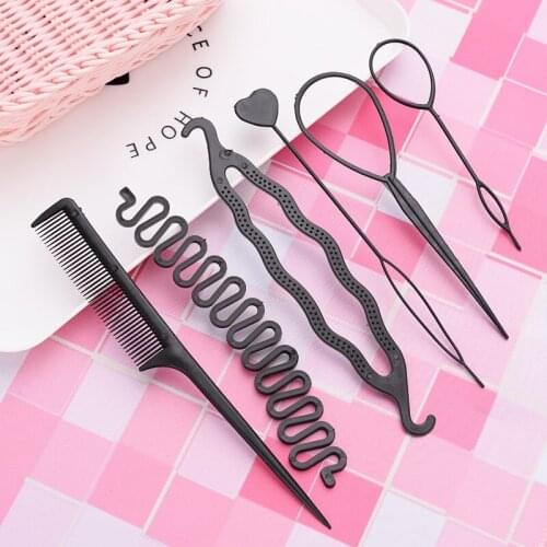 Women DIY Bun Maker Hair Accessories Fashion Girl Pull Hairpins Hairstyle Braiding Barrettes Magic Donut Braid Styling Hairpins