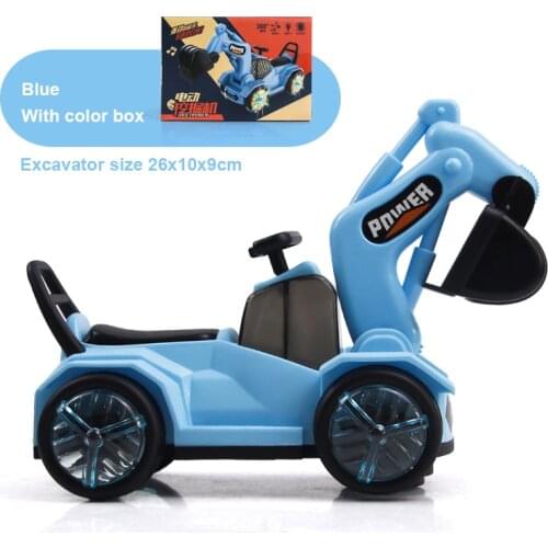 Excavator Toy Engineering Car New Childrens Electric Universal Excavator Excavator Model Tractor Toy For 3-6 years old boy Gift