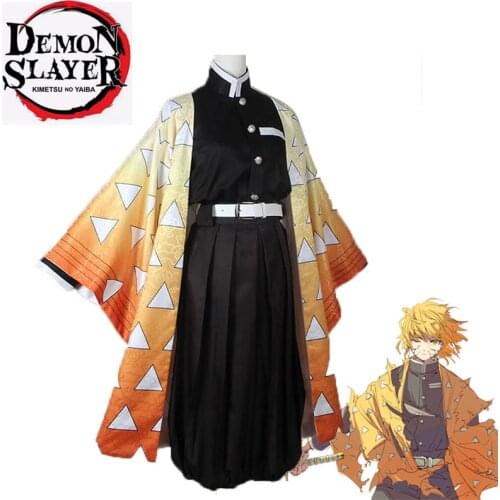 Anime Costume Demon Slayer Cosplay Tanjirou Kamado Cosplay Costume Kimetsu no Yaiba Men Kimono Costume Halloween