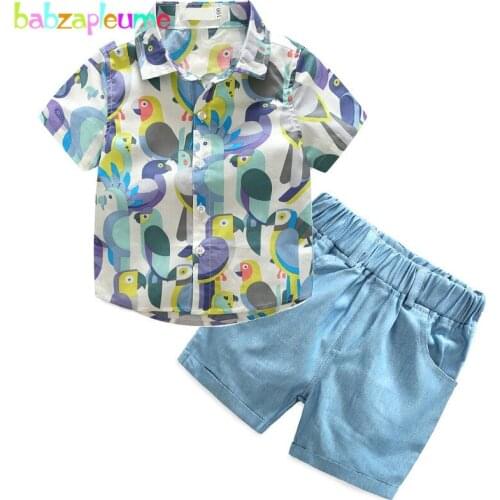 2Piece/3-7Years/Summer Kids Clothes Fashion Casual 100% Cotton Baby Shirt+Shorts Toddler Boys Suit Children Clothing Sets BC1312