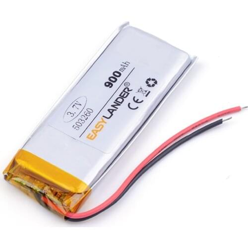 Lithium ion batteries 3.7 V 503260 lithium-ion polymer battery 900 mah vehicle traveling data recorder LED speakers toys3 053260