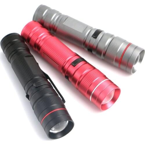 Zoomable LED Flashlight Waterproof Lantern Torche Q5 1200 Lumens Aluminum Alloy LED Torch Light AA Or 14500 Flashlights