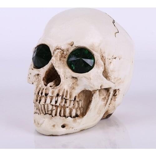Medical Lecture Model Simulation 1:1 Human Skull Terrorist Resin Skulls Ghost Cranium Skull Heads Crossbones Skulls Halloween