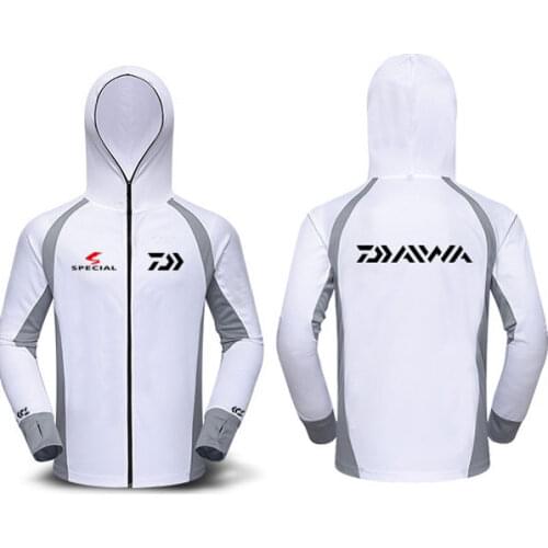 New 2021 Daiwa Performance Fishing Shirt Men UPF 50 UV Sun Protection Quick Dry Mesh Cooling Long Sleeve Fishing Clothes DAIWA