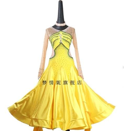 Customize New ballroom dance dress standard ballroom waltz dresses ballroom dance competition dresses custom made MD1131