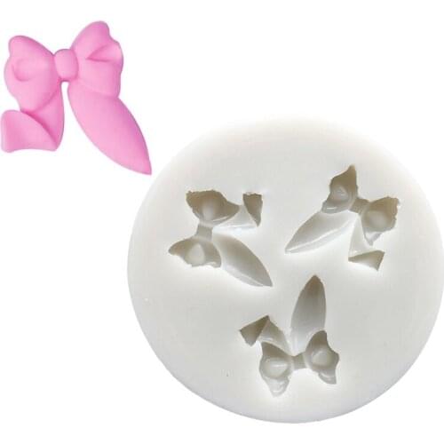 Wholesale 10 pcs/lot Bowknot Silicone Mold Sugarcraft Chocolate Cupcake Fondant Cake Decorating Tools