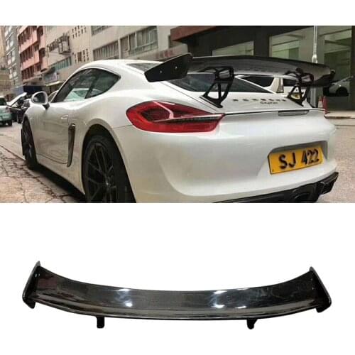Fits spoiler tail fins on Porsche Karman 981 986 987 718 GT4 carbon fiber/FRP luggage