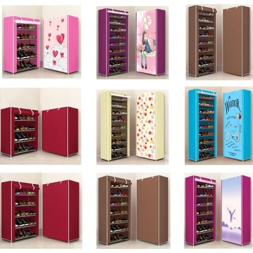 Shoe Rack Non-woven Fabric Cover Shoe Cabinet Space Saving Shoes Maker Organizer Holder Living Room Furniture Shoe Shoemaker