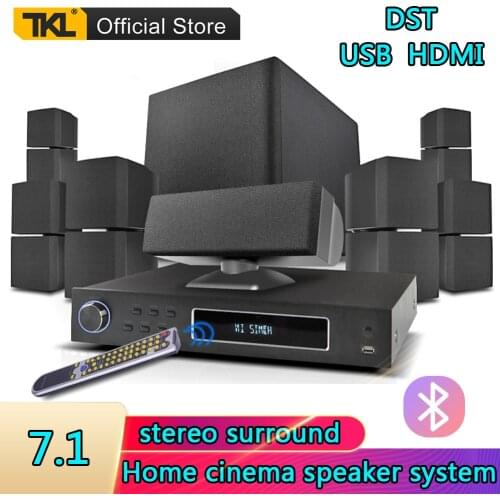 TKL 7.1 Channels Home Theater System USB Bluetooth 3D surround sound Subwoofer Speaker System