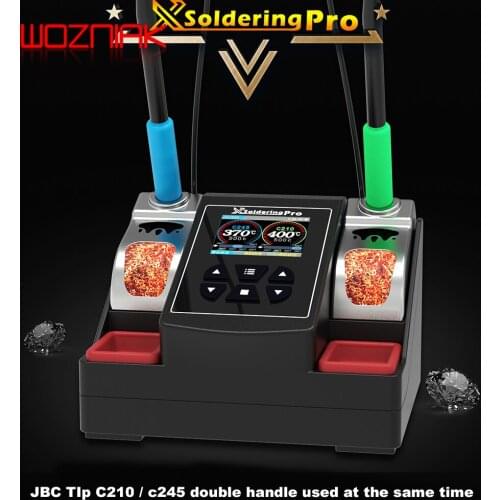 Xsoldering PRO Double Handle Welding Stand for JBC C210 C245 Tip Handle Universal Iron Head Professional fast maintenance Tools