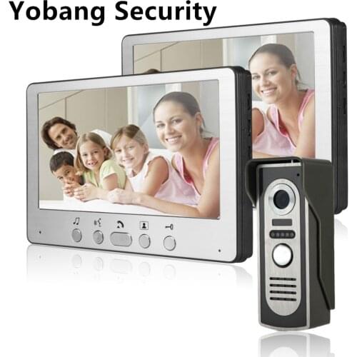 Yobang Security Freeship 7" Moniter Video Door Phone Intercom Doorbell System Kit Unlock IR Night Vision Rainproof Camera Video