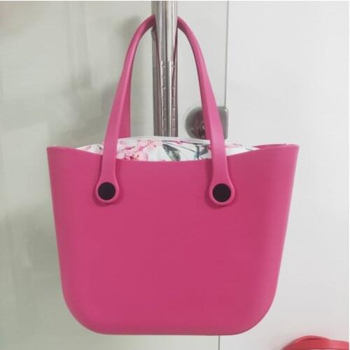 Customized Style Bags Handbags Women Girls Hole Silicone Beach Tote Shoulder Bag 2021