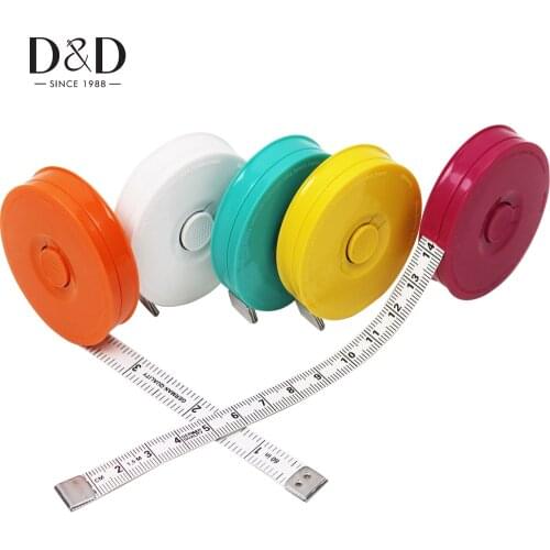 Random 1pc German Quality Tape Measure Portable Retractable Ruler Sewing Measuring Tape Sewing Tools 150cm/60Inch