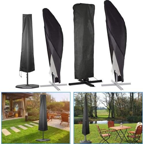 1pc Waterproof Outdoor Umbrella Cover Oxford Cloth Fabric Parasol Banana Cantilever Garden Patio Sunshade Shield Rain Cover