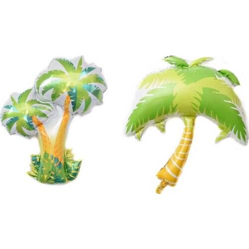 1Pcs Summer Coconut Palm Tree Aluminum Foil Balloon Birthday Party Balloon Wedding Party Decoration Baby Shower
