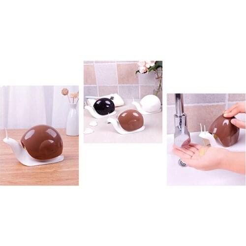 120ml Creative Snail Design Liquid Soap Dispenser Facial Cleanser Organize Bottle Shampoo Shower Gel and Lotion Storage Bottles