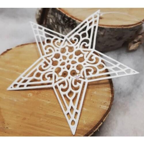 2Pcs Star tag Metal Cutting Dies Stencils Craft Die Cut Mold for DIY Scrapbooking Album Paper Card Embossing Handmade