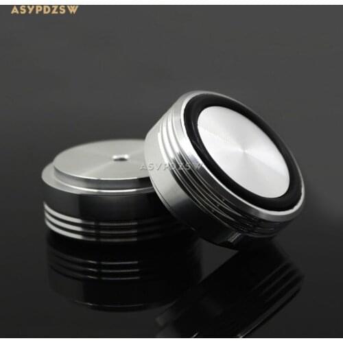 4 PCS High-end High light Silver aluminum 39*17 preamp/amplifier rack foot feet