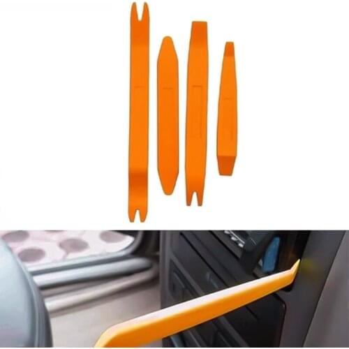 4Pcs Portable Auto Car Radio Panel Door Clip Panel Trim Dash Audio Removal Installer Pry Kit Repair Tool Pry Tool Hand Tools