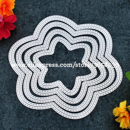 4pcs Outside and Inside C Frame Metal Die cutting Dies For DIY Scrapbooking Photo Album Embossing Folder 8072655