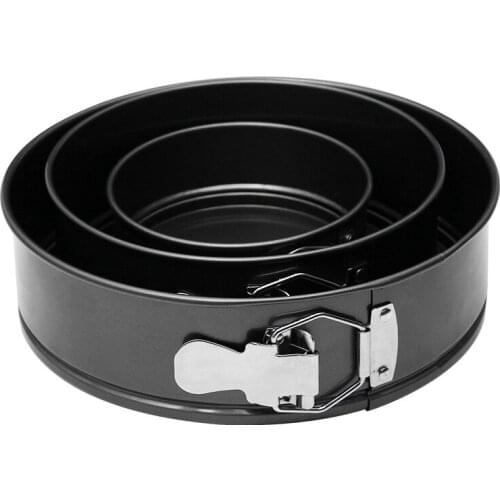 Non-Stick Springform Pan,3 Pieces Cake Pan Bakeware Set Cake Mold for Cheesecake,Pizzas,Mousse with Removable Bottom