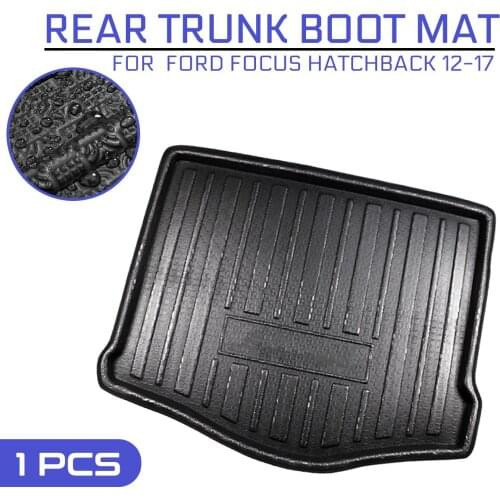 Car Floor Mat Carpet Rear Trunk Anti-mud Cover For Ford Focus Hatchback 2012 2013 2014 2015-2017