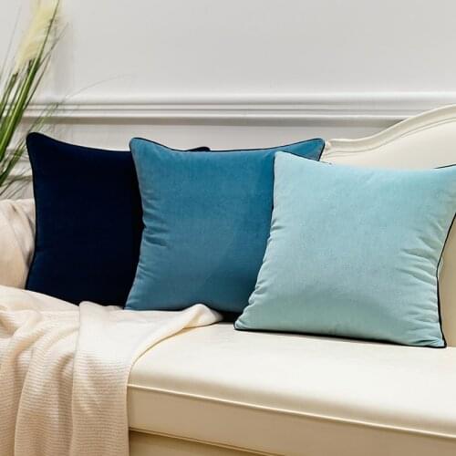 30x45/45x45/40x60/50/60cm plain color velvet cushion cover decorative throw pillow cover sofa lumbar pillow case home decor