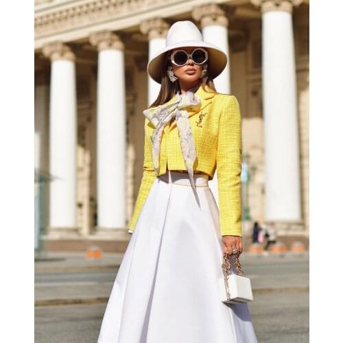 Женские твидовые пиджаки EWSFV China At AliExpress