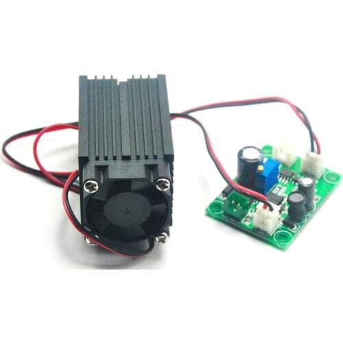 Focusable 515nm 90mw Green Laser Diode Module Focus Dot 33x50mm W Driver Out 12V