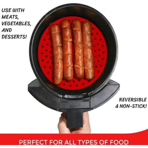 Fryer Basket Mat Food Grade Universal Portable Silicone Reusable Pressure Cooker Pad for Home