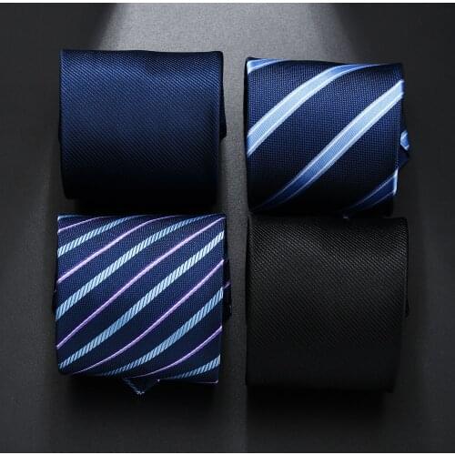 Quality Mens Ties Solid Color/Stripe Flower Floral 8cm Jacquard Necktie Accessories Daily Wear Cravat Wedding Party Gift