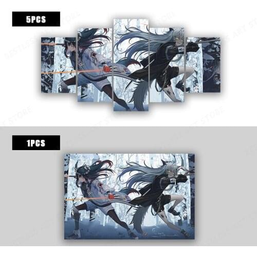 Canvas Painting Wall Art Print Arknights Poster Home Decorative Game Modern Living Room Modular Pictures